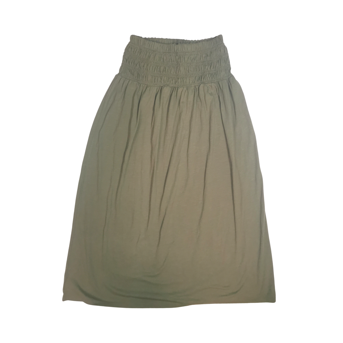 Falda maxi de punto con cintura fruncida y corte en A UNIVERSAL THREAD para mujer