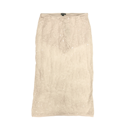 Falda midi de encaje con lentejuelas WILD FABLE para mujer