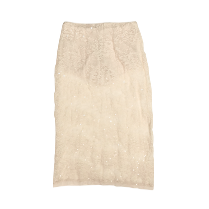 Falda midi de encaje con lentejuelas WILD FABLE para mujer