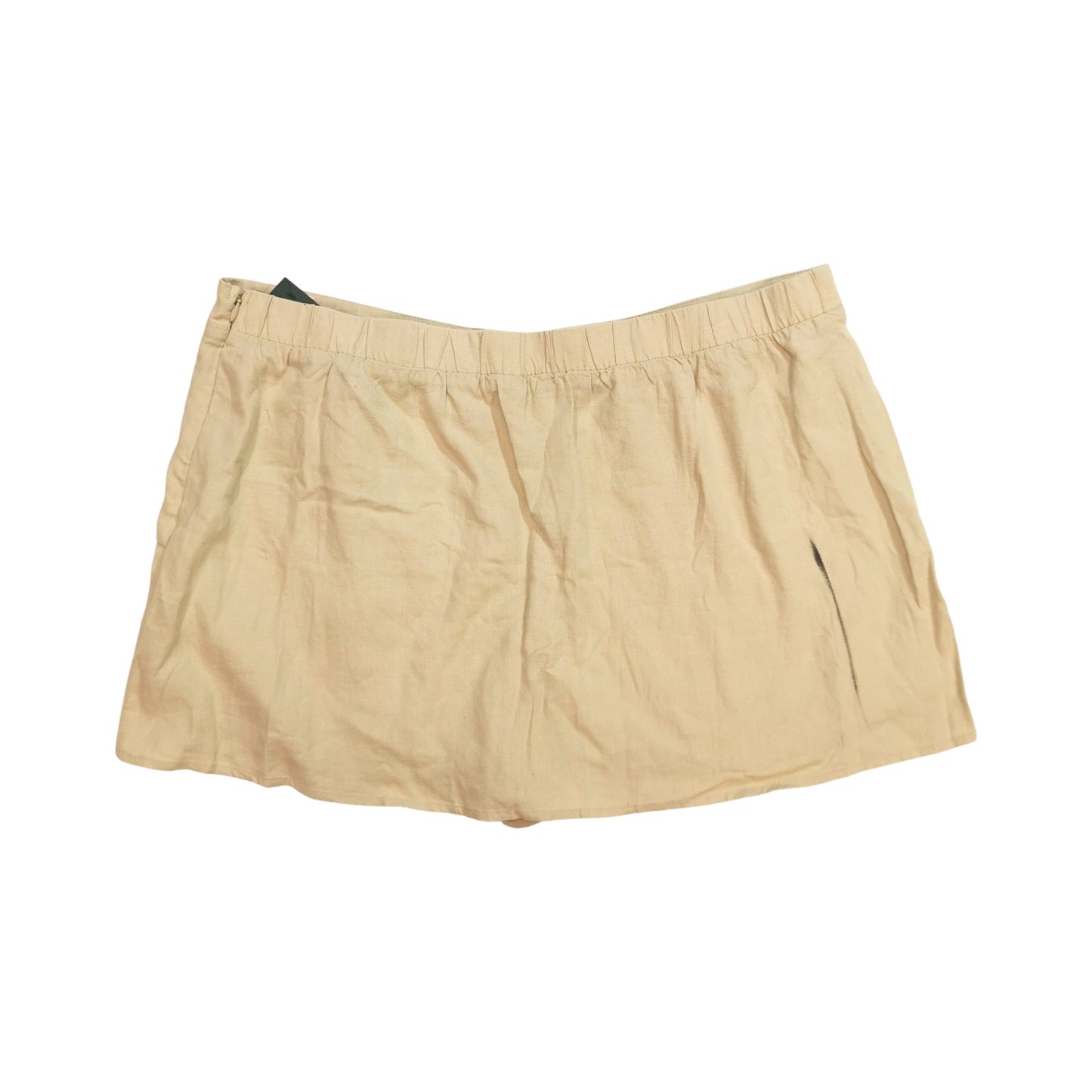 Falda short cruzada de lino con lazo lateral WID FABLE para mujer