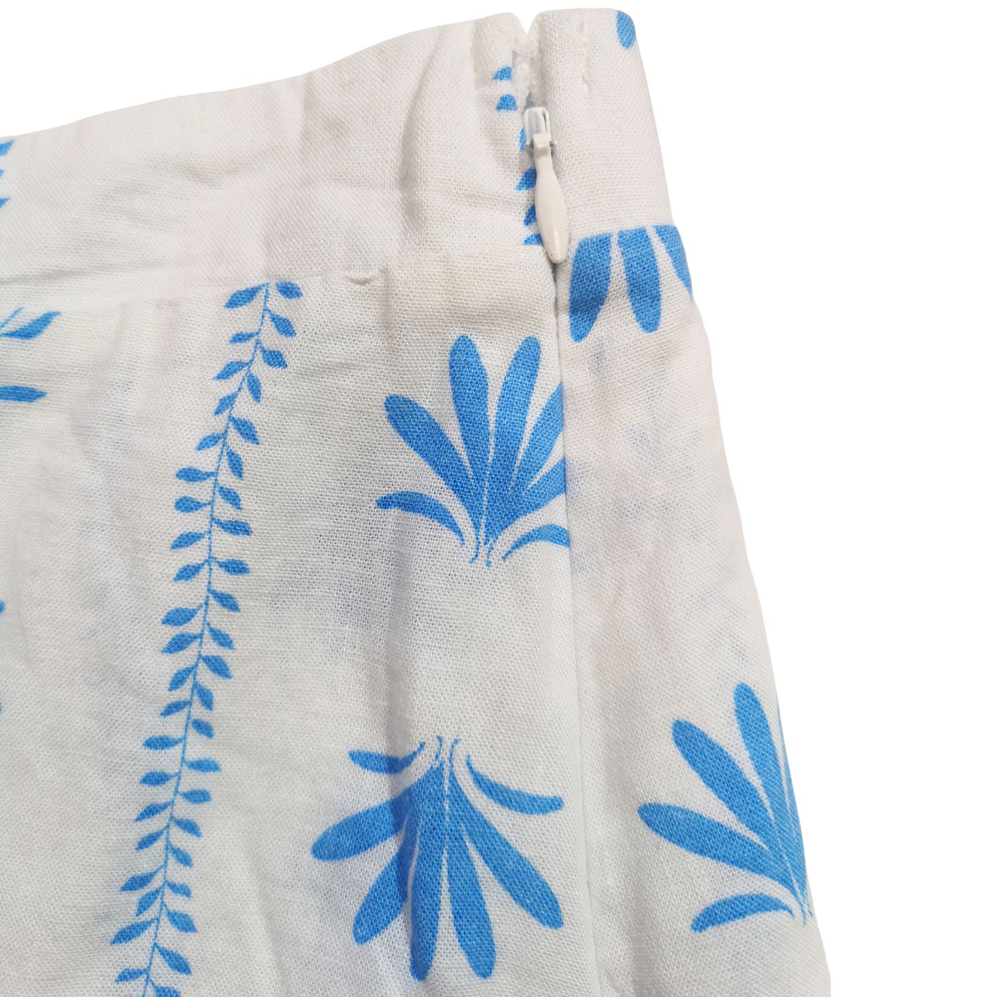 Falda short cruzada de lino con lazo lateral WID FABLE para mujer