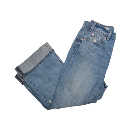 Jeans de tiro medio, cropped y pernera ancha UNIVERSAL THREAD Vintage para mujer