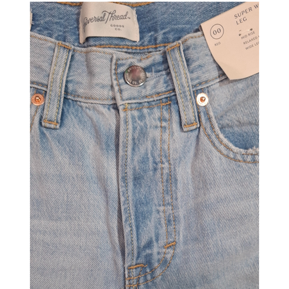 Jeans de tiro medio y pierna súper ancha UNIVERSAL THREAD para mujer