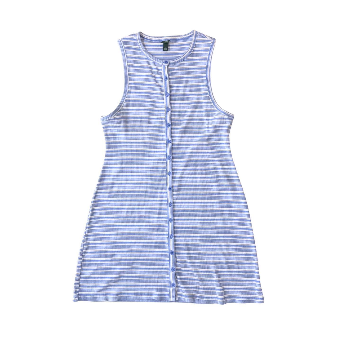 Minivestido skater de canalé con botones delanteros WILD FABLE para mujer