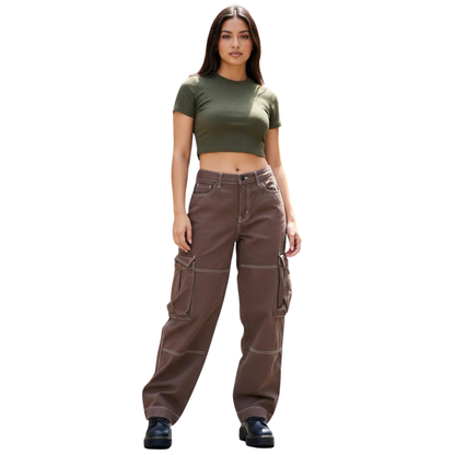 Pantalones tipo cargo WILD FABLE  para mujer