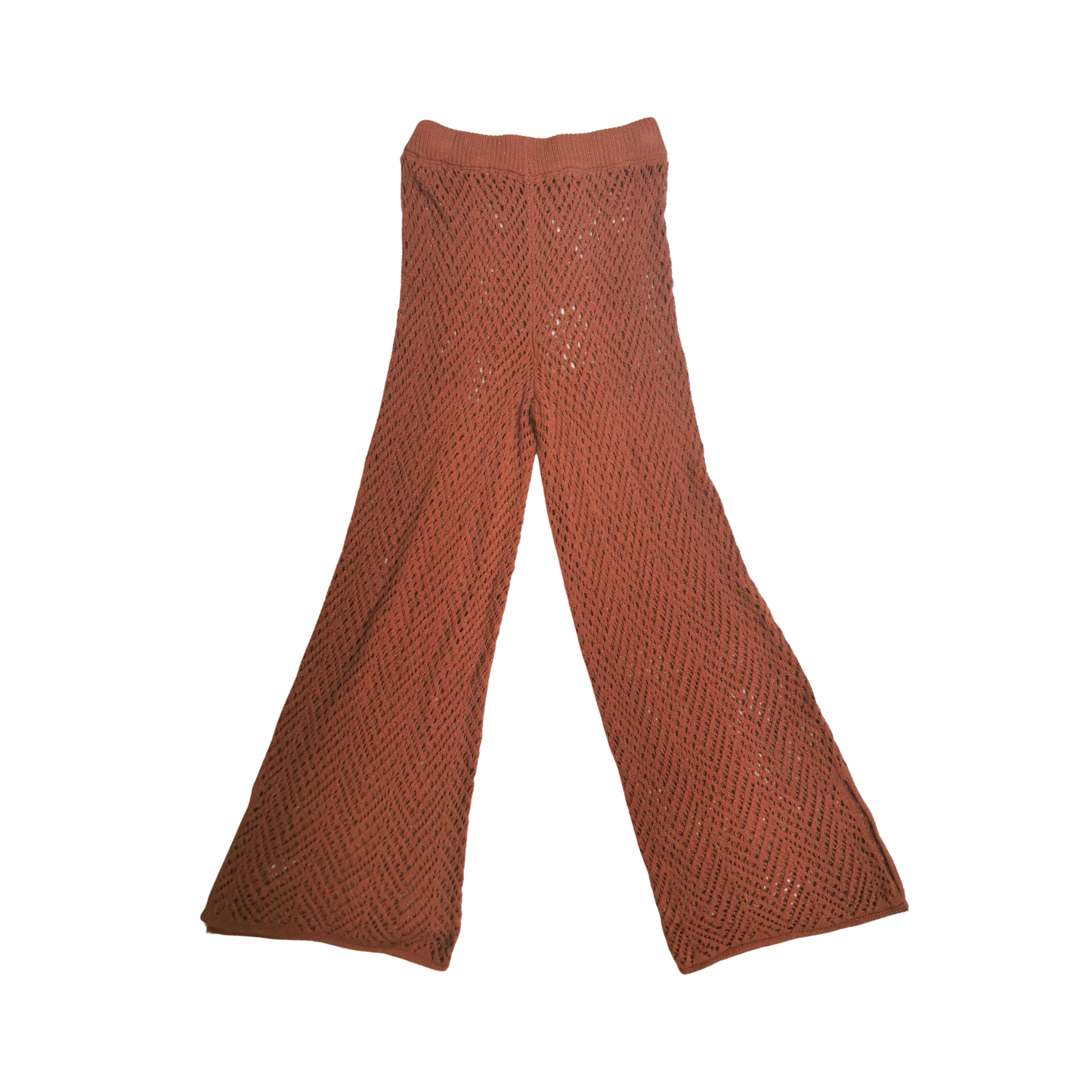 Pantalones salida de baño de pierna ancha con tejido calado WILD FABLE para mujer