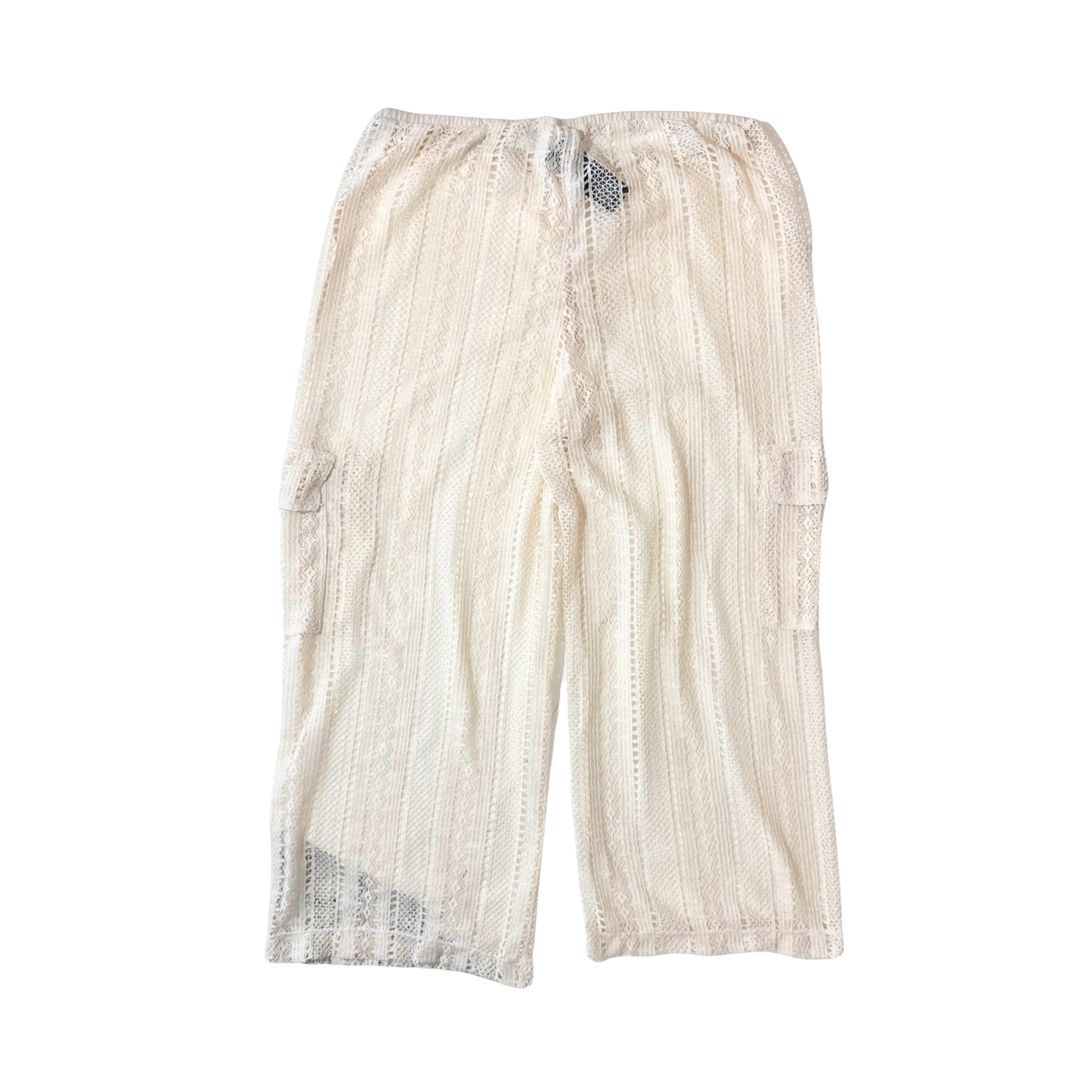 Pantalones Cover-up tipo cargo de crochet y tiro medio WILD FABLE para mujer