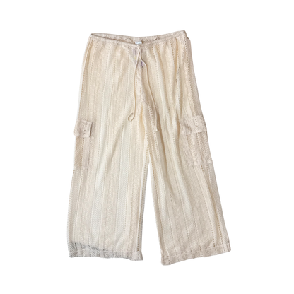 Pantalones Cover-up tipo cargo de crochet y tiro medio WILD FABLE para mujer
