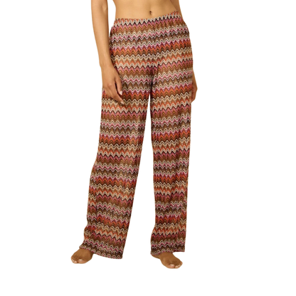 Pantalones de crochet con diseño en zigzag Cover-up SHADE & SHORE para mujer