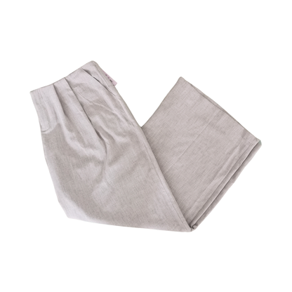 Pantalón de lino de pierna ancha y tiro alto WILD FABLE para mujer