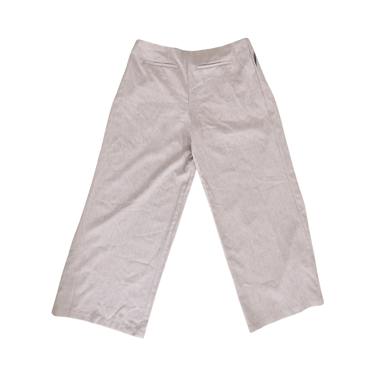 Pantalón de lino de pierna ancha y tiro alto WILD FABLE para mujer