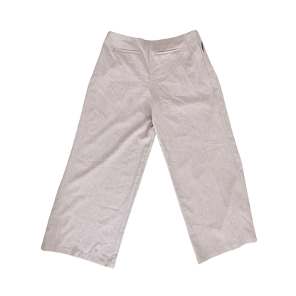 Pantalón de lino de pierna ancha y tiro alto WILD FABLE para mujer