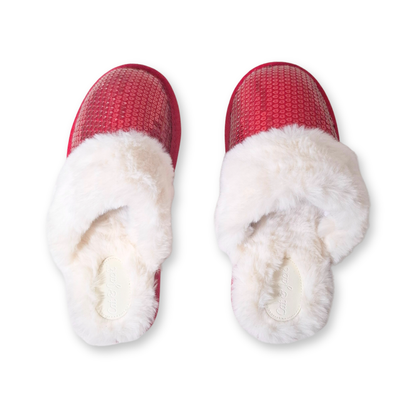 Pantuflas de lentejuelas con piel sintética CAT & JACK Lane para niña