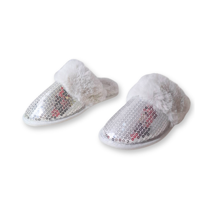 Pantuflas de lentejuelas con piel sintética CAT & JACK Lane para niña