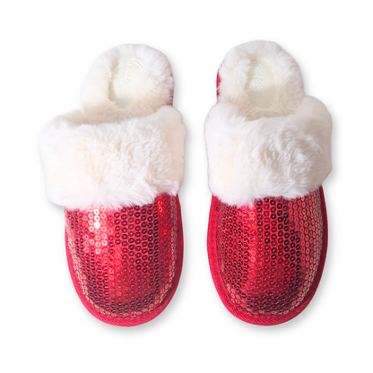 Pantuflas de lentejuelas con piel sintética CAT & JACK Lane para niña