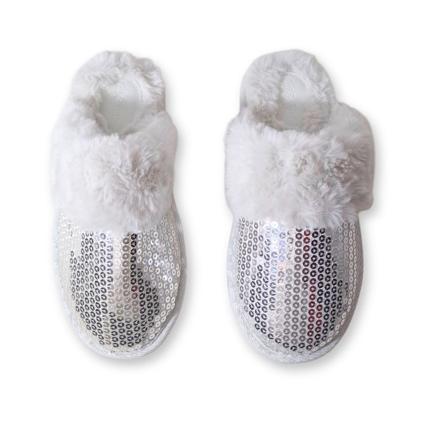 Pantuflas de lentejuelas con piel sintética CAT & JACK Lane para niña