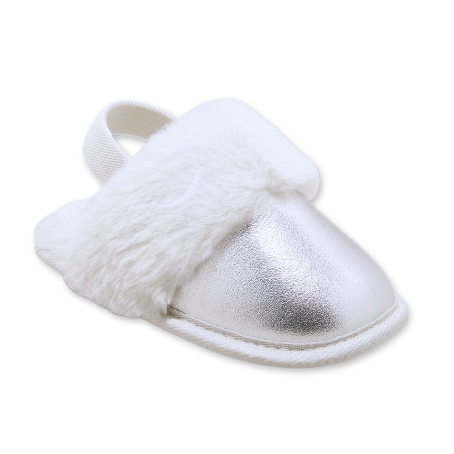 Pantuflas metalizadas con ajuste elástico CAT & JACK Lila para niña pequeña
