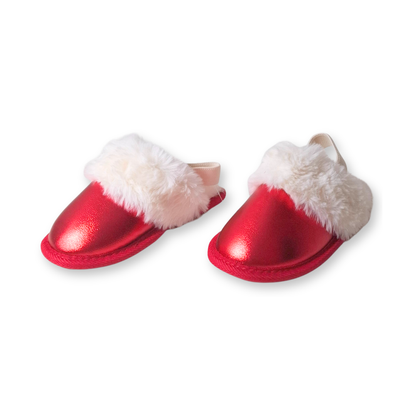 Pantuflas metalizadas con ajuste elástico CAT & JACK Lila para niña pequeña