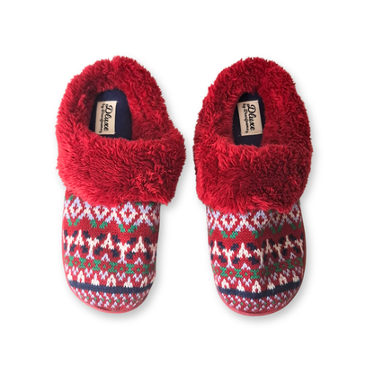 Pantuflas estilo clog tejido grueso DLUXE BY DEARFOAMS Carol para mujer