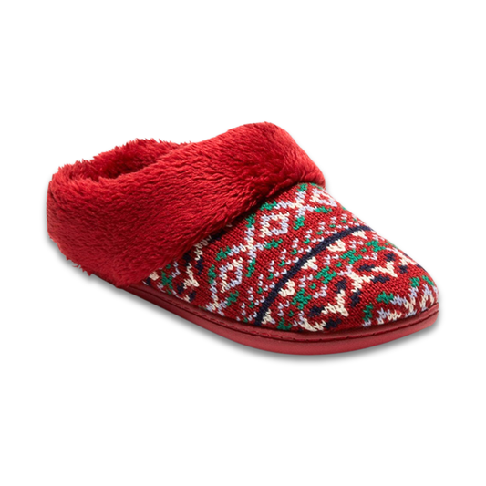 Pantuflas estilo clog tejido grueso DLUXE BY DEARFOAMS Carol para mujer
