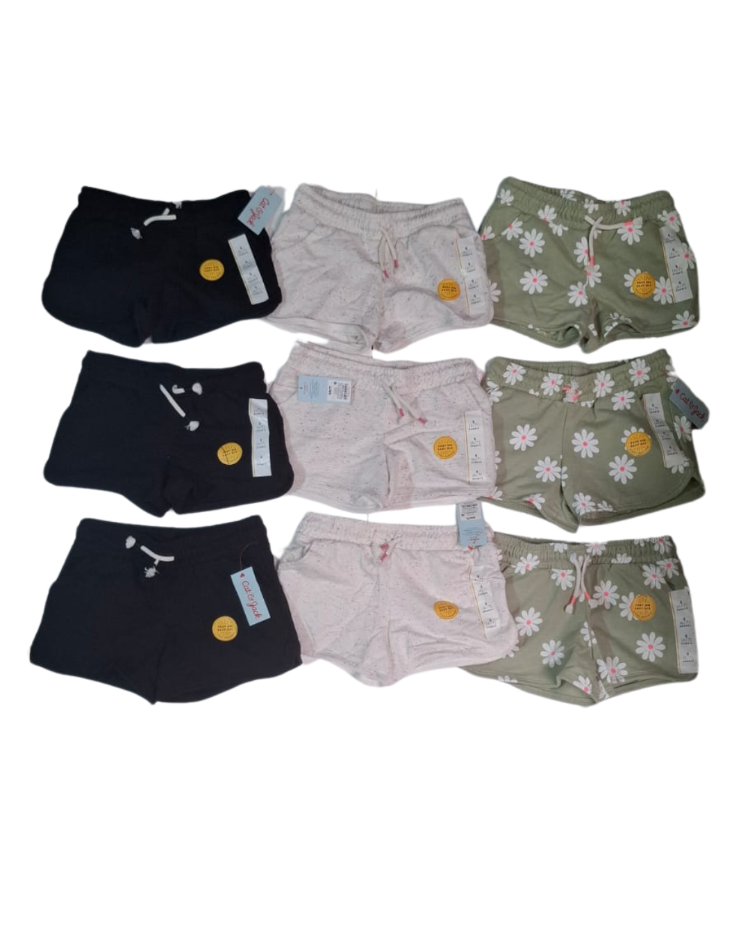 Paquete de 9 Shorts Infantiles Cat & Jack (6–7 años)