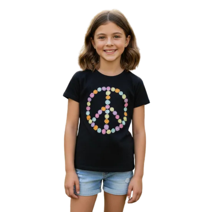 Playera CAT & JACK Peace & Love para niña