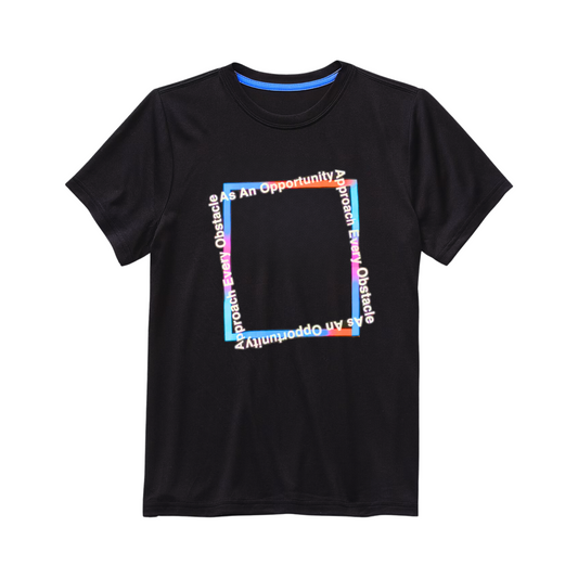 Playera de manga corta XERSION Obstacle-Opportunity para niño