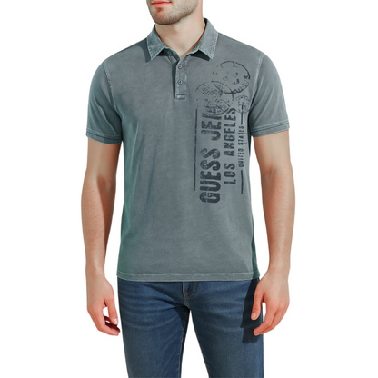 Playera Polo GUESS Los Angeles Stamp para hombre