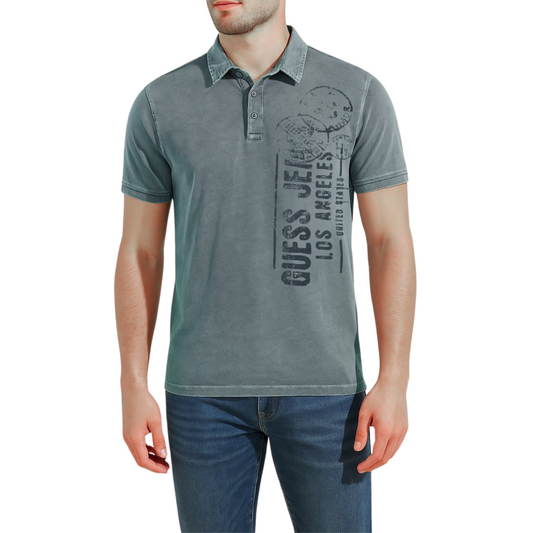 Playera Polo GUESS Los Angeles Stamp para hombre