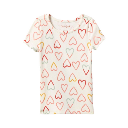 Conjunto de jumper vestido con playera CAT & JACK para niña 2 piezas