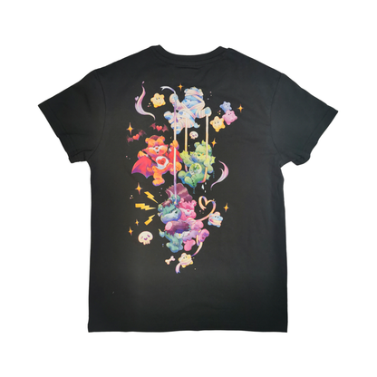 Playera de manga corta UNIVERSAL MONSTERS Care Bears (Ositos Cariñositos) para mujer