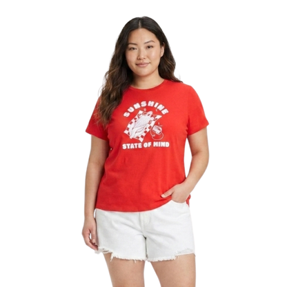 Playera de manga corta UNIVERSAL THREAD _Sunshine State of Mind_ para mujer