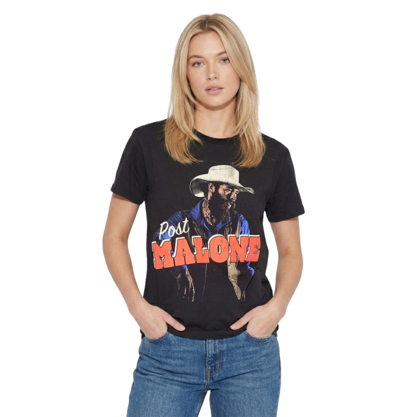Playera de manga corta POSTY CO. Post Malone para mujer