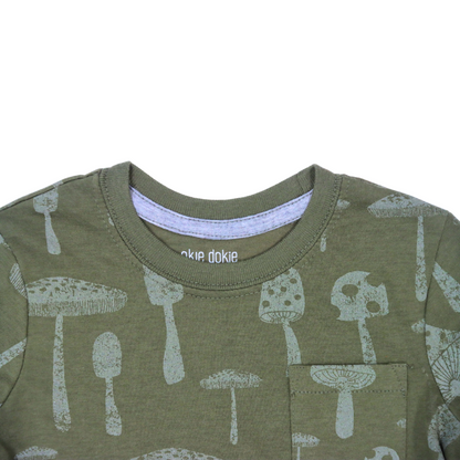 Playera de manga larga OKIE DOKIE Mushrooms para bebé niño