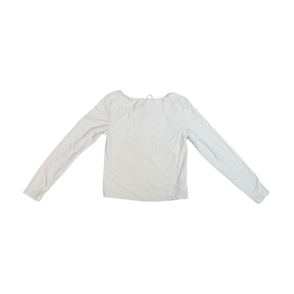 Playera de manga larga con escote cuadrado en espalda WILD FABLE para mujer