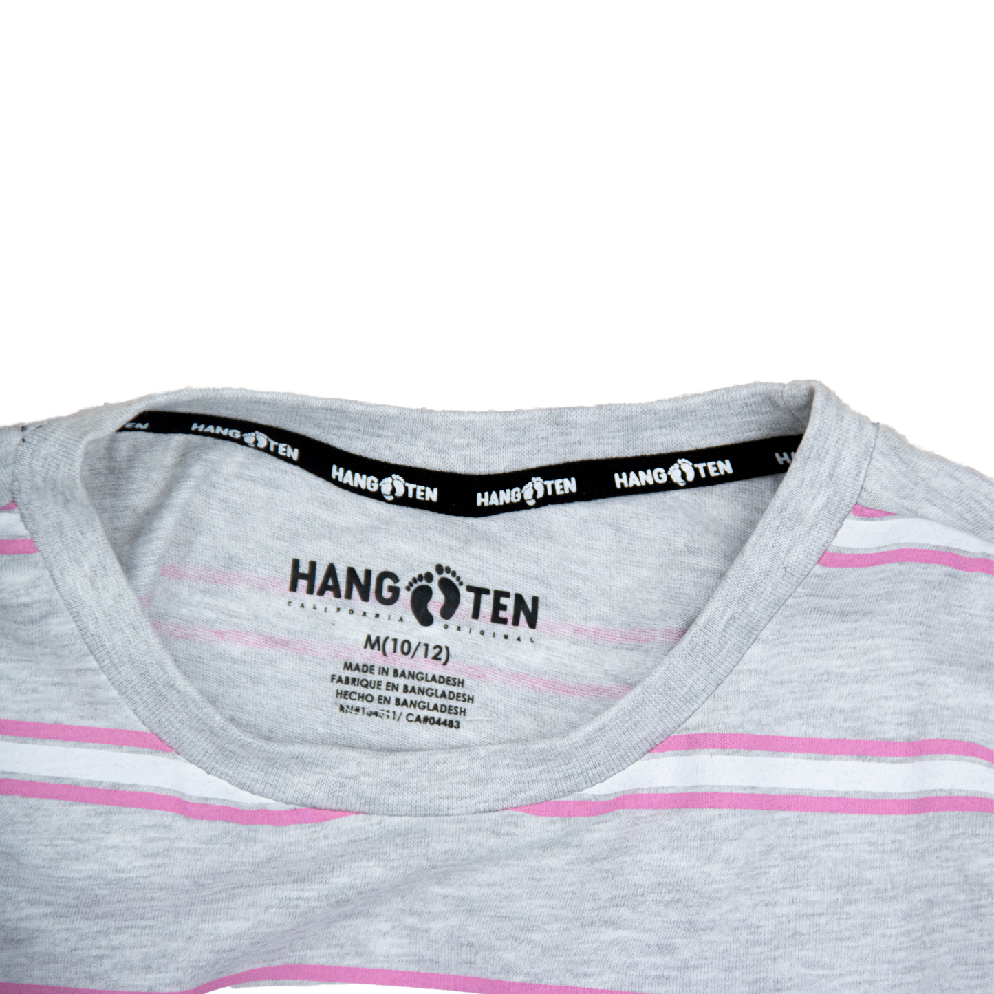 Playera larga de manga corta HANG TEN para niña