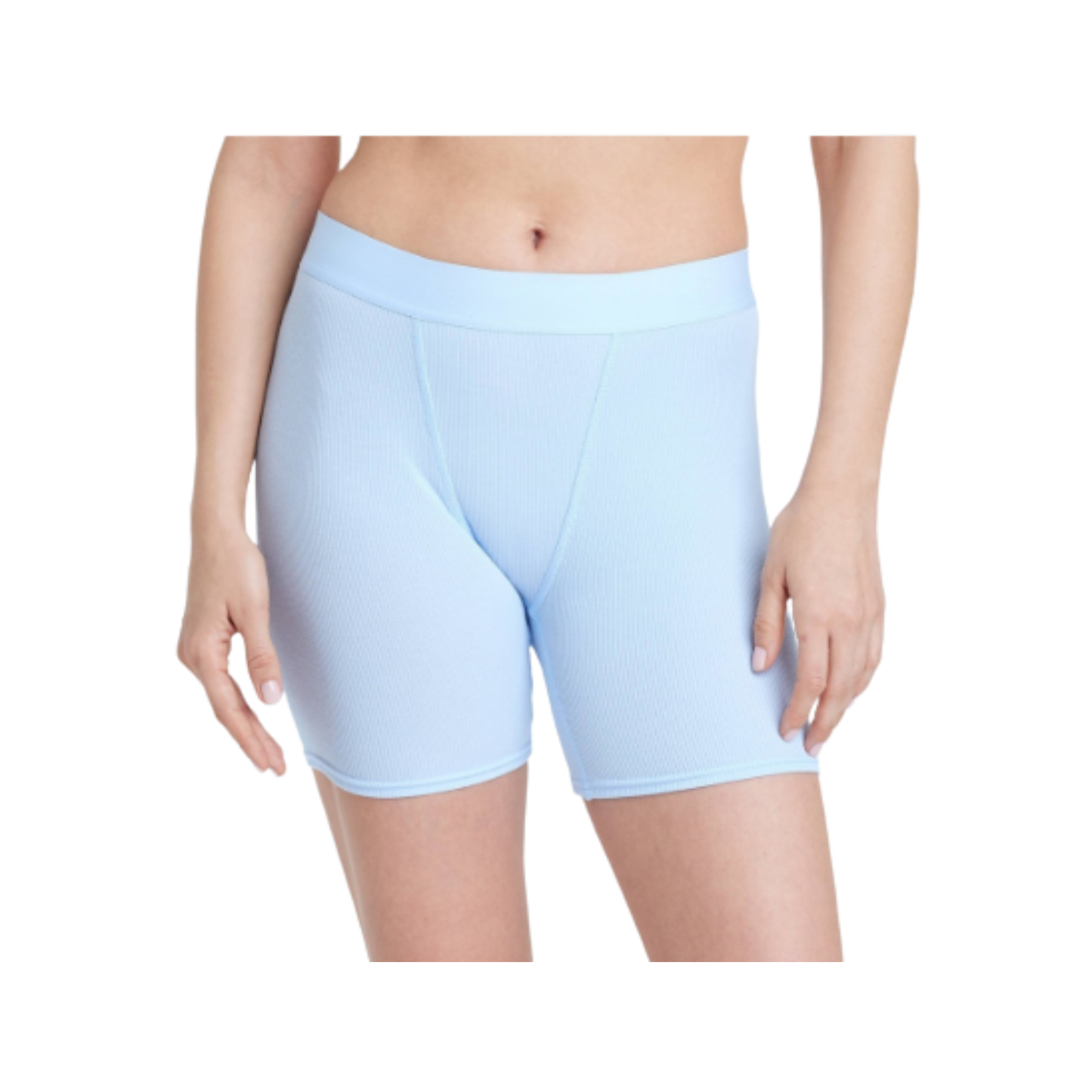 Boxer brief acanalado de tiro alto AUDEN para mujer