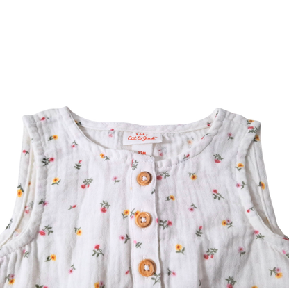 Romper de gasa CAT & JACK para bebé niña