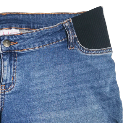 Shorts de maternidad de mezclilla tipo "midi" ISABEL MATERNITY