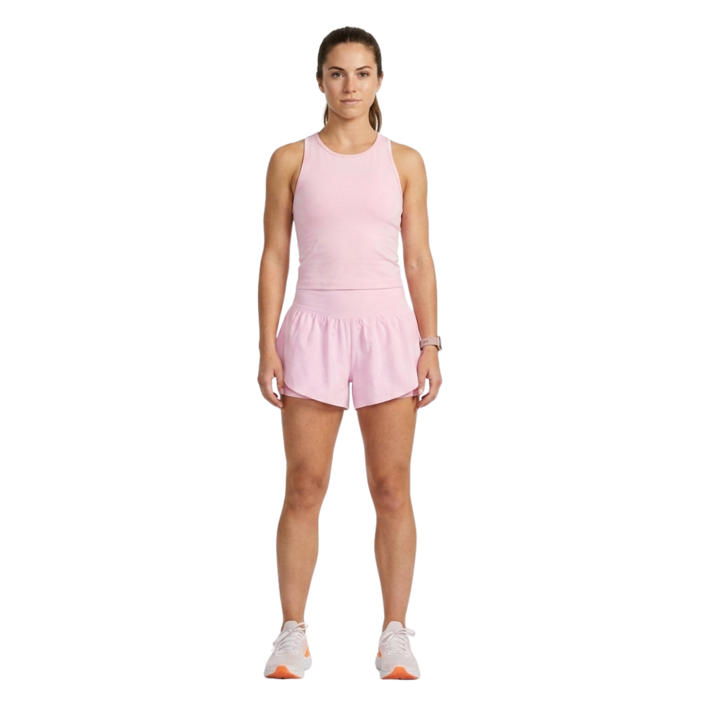 Shorts de running 2 en 1 Active Light de talle alto y vuelo ALL IN MOTION para mujer