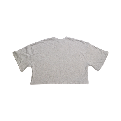 Sudadera Crop de Manga Corta WILD FABLE Estilo French Terry para mujer