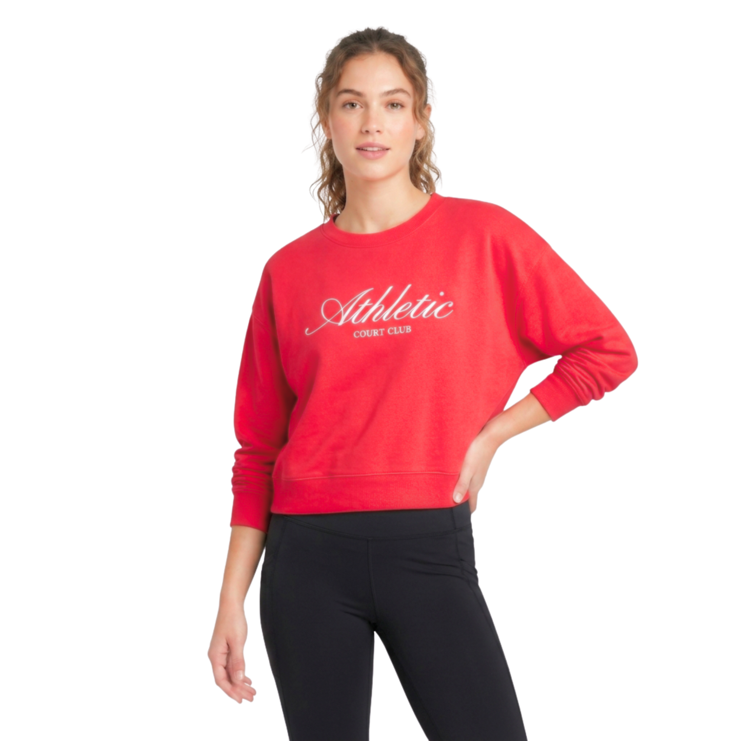 Sudadera de cuello redondo de French Terry ALL IN MOTION para mujer
