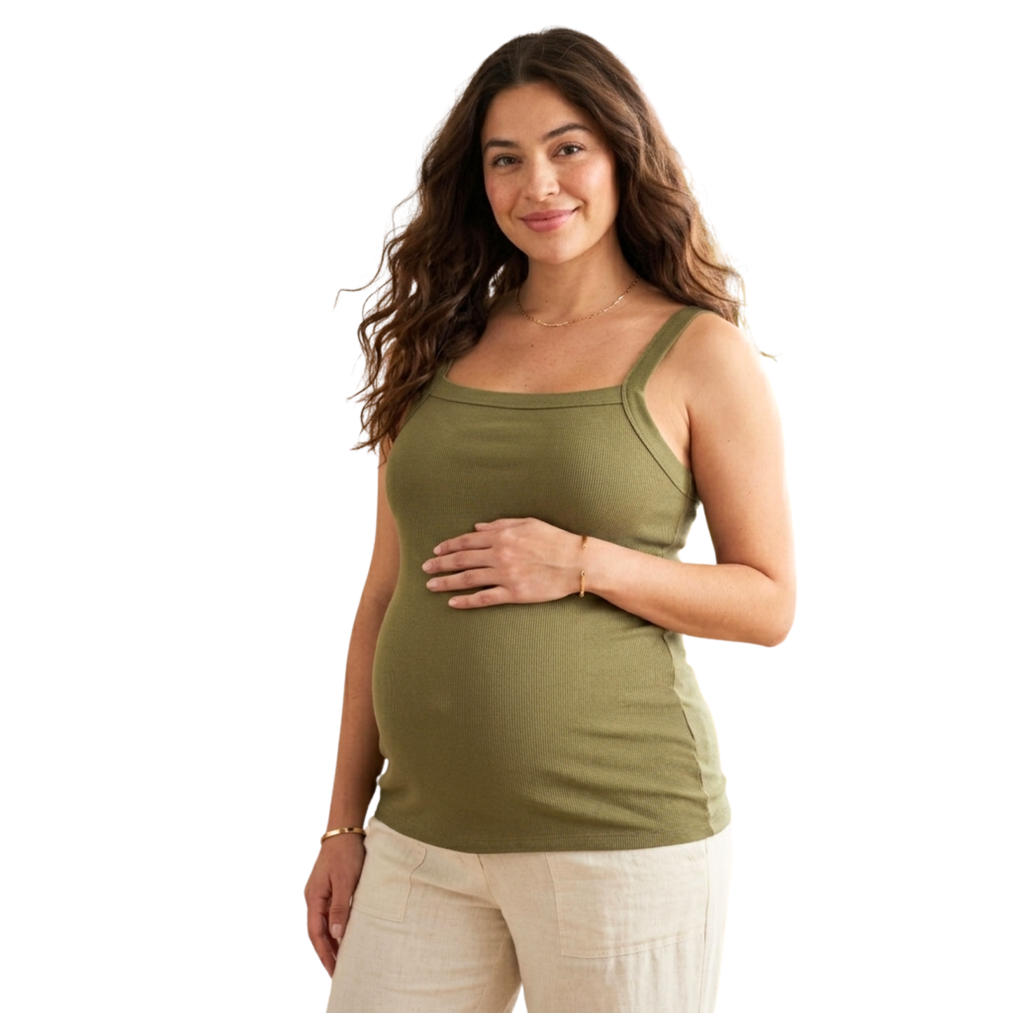 Tank top acanalado de maternidad ISABEL MATERNITY