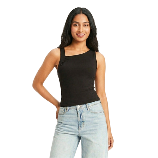 Tank Top con dobladillo asimétrico WILD FABLE para mujer