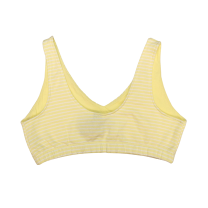 Top corto de felpa francesa con cuello en V y corte entallado WILD FABLE para mujer