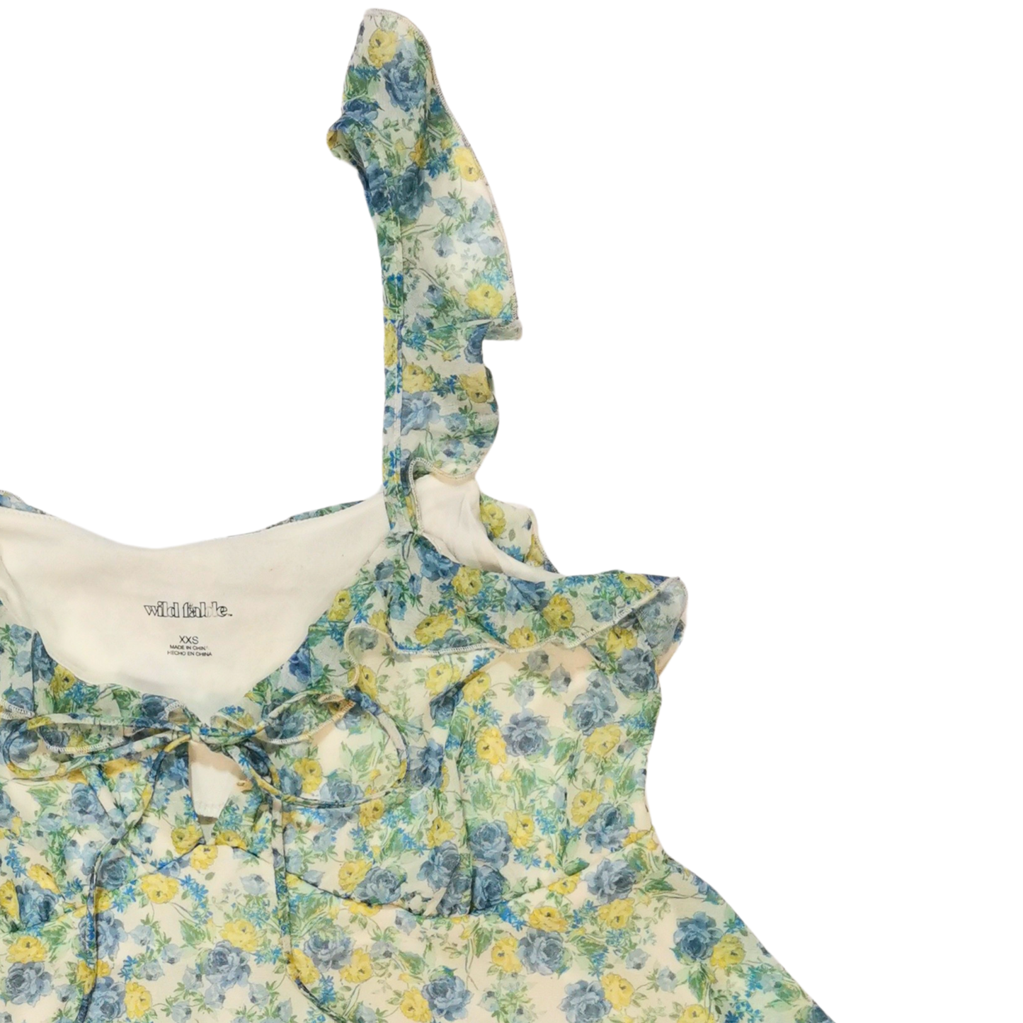 Tank top de gasa con escote redondo WILD FABLE para mujer