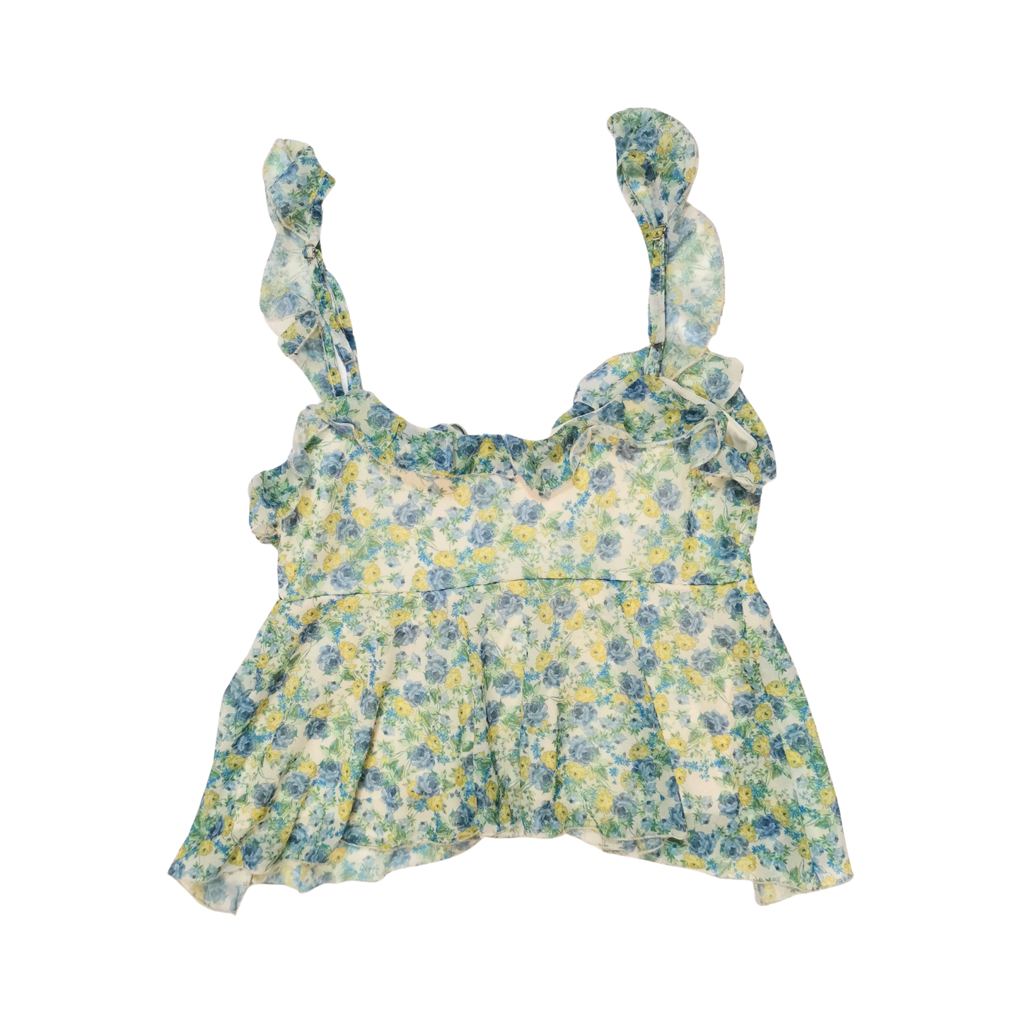 Tank top de gasa con escote redondo WILD FABLE para mujer
