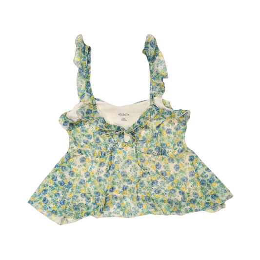 Tank top de gasa con escote redondo WILD FABLE para mujer