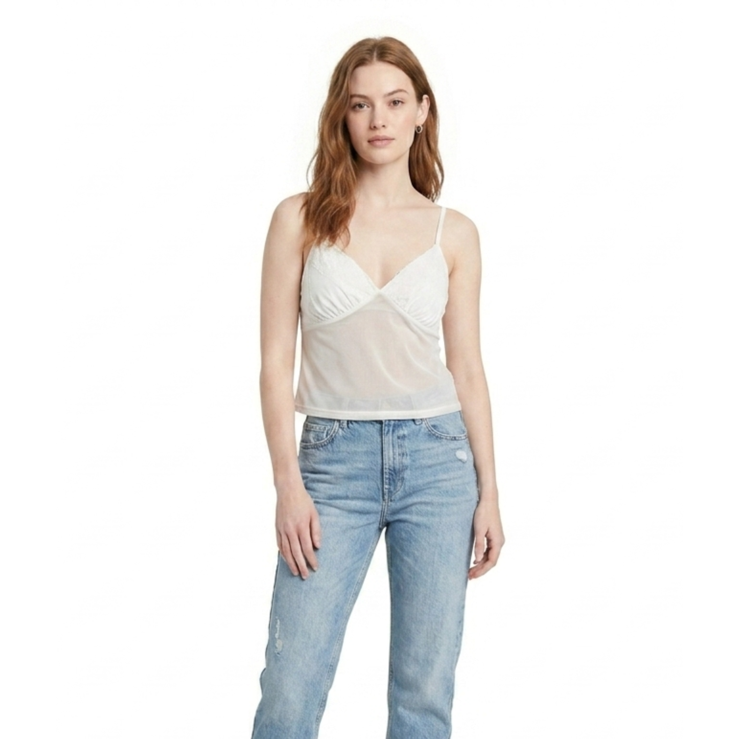 Tank top de malla WILD FABLE para mujer