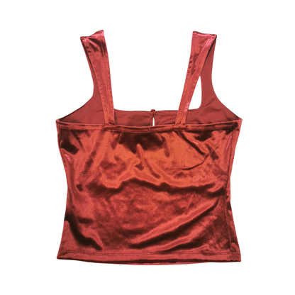 Tank top de tirantes en terciopelo WILD FABLE para mujer